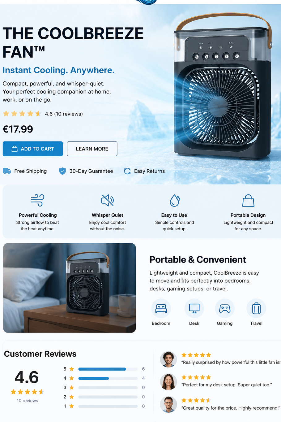 The CoolBreeze Fan™