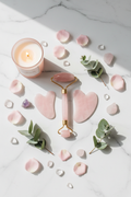 Rouleau de Quartz Rose - Masseur Visage Liftant 🌸